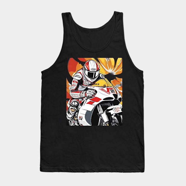 Racing Bike Tank Top by animegirlnft